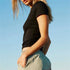 Slim Fit Short Sleeve T-Shirt for Women Casual Basic Crop Top Summer Fashion with O-Neck and Soft Blended Fabric